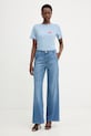 iBlues jeansy wide leg damskie NINABLUE 2617181151200 niebieski SS26