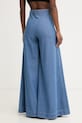 Odzież Simona Corsellini jeansy wide leg damskie P26CPPAT0101 niebieski