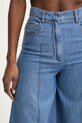 Simona Corsellini jeansy wide leg damskie niebieski P26CPPAT0101