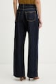 Odzież Trussardi jeansy wide leg damskie P4569100361N granatowy