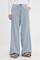 Guess Jeans široke traperice ženske plava W6GA2J.D7881