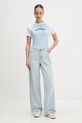 Guess Jeans wide leg traperice za žene W6GA2T.D6534 plava SS26