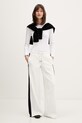 Guess Jeans Παντελόνι επίσημο Γυναικείο W6GBB6.KB212 λευκό SS26