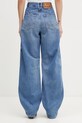 Odzież Marine Serre jeansy relaxed fit damskie WPA174ACDEN0002 niebieski