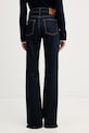 Odzież United Colors of Benetton jeansy flare damskie 4IMHDE00F granatowy