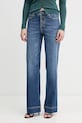 United Colors of Benetton jeansy wide leg damskie niebieski 4SRNDE02O
