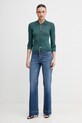 United Colors of Benetton jeansy wide leg damskie 4SRNDE02O niebieski SS26