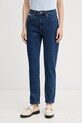 Calvin Klein Jeans jeansy relaxed fit damskie niebieski LV047F492G