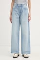 Calvin Klein Jeans wide leg džíny dámské modrá LV047F662G