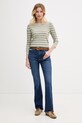 Calvin Klein Jeans rifle bootcut dámske LV047F664G modrá SS26
