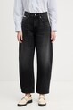 Calvin Klein Jeans jeansy relaxed fit damskie czarny LV047F686G