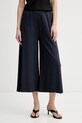Marc O'Polo spodnie straight damskie z wiskozy granatowy 5000009629