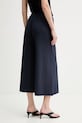 Odzież Marc O'Polo spodnie straight damskie z wiskozy 5000009629 granatowy