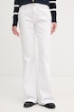 Tommy Hilfiger jeansy flare damskie biały WW0WW49655