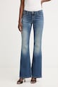 Guess jeansy flare damskie niebieski W6GAJ7.D0717