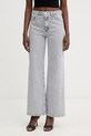 Guess jeansy wide leg damskie szary W6GA1A.D0711