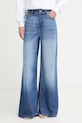 Guess jeansy wide leg damskie niebieski W6GA82.D0685