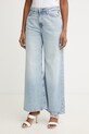 Guess jeansy wide leg damskie niebieski W6GA82.D0697