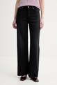 Levi's jeansy RIBCAGE WIDE LEG H223 czarny A6081.0076