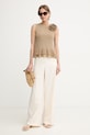 Patrizia Pepe nohavice dámske 2P1754.A735 béžová SS26