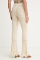 Odzież Patrizia Pepe spodnie damskie 2P1757.K332L beżowy