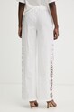 Odzież Patrizia Pepe spodnie damskie bawełniane 2P1764.A773 biały