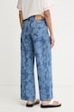 Odzież Marimekko jeansy relaxed fit damskie 095180 niebieski