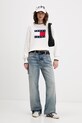 Tommy Jeans jeansy relaxed fit damskie DW0DW22378 niebieski SS26