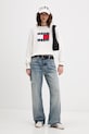 Tommy Jeans jeansy relaxed fit damskie DW0DW22378 niebieski SS26
