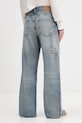 Odzież Tommy Jeans jeansy relaxed fit damskie DW0DW22378 niebieski