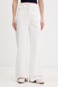 Tommy Jeans jeansy wide leg damskie biały DW0DW22648