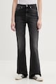 Tommy Jeans jeansy flare damskie czarny DW0DW22656