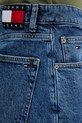 Tommy Jeans jeansy loose damskie niebieski DW0DW22668