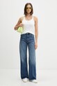 Tommy Jeans jeansy wide leg damskie DW0DW23029 niebieski SS26