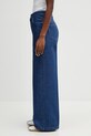 Maison Kitsuné jeansy relaxed fit damskie QW01102WD4023 niebieski SS26
