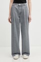 Maison Kitsuné jeansy relaxed fit damskie szary QW01103WD4021