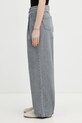 Maison Kitsuné jeansy relaxed fit damskie QW01103WD4021 szary SS26
