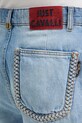 Just Cavalli jeansy straight damskie 80PAB5T3.CDWCD niebieski