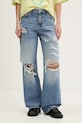 HUGO Blue jeansy straight damskie Gamala_4_B niebieski 50561138