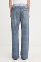 Odzież rag & bone spodnie wide leg damskie bawełniane Miramar RC6225H7MST niebieski