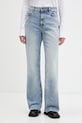HUGO jeansy wide leg damskie 937_14 niebieski 50560035