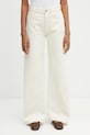 Anine Bing BRIE JEAN krem relaxed fit ženske traperice bež A.06.12211.YLW31