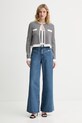 Karl Lagerfeld jeansy wide leg damskie B2W10038 niebieski SS26