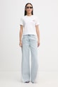 Blugirl Blumarine jeansy relaxed fit damskie RA6181.D5009 niebieski SS26