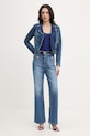 Morgan jeansy straight damskie PAZAMO niebieski SS26