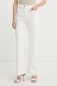 Morgan jeansy straight damskie biały PIJITO1