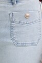 Morgan jeansy bootcut damskie niebieski POLASO