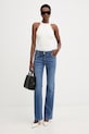 Morgan jeansy bootcut damskie POLIE niebieski SS26