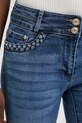 Morgan jeansy bootcut damskie niebieski POLIE