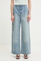 MUNTHE jeansy wide leg damskie BRALI niebieski 261143526187